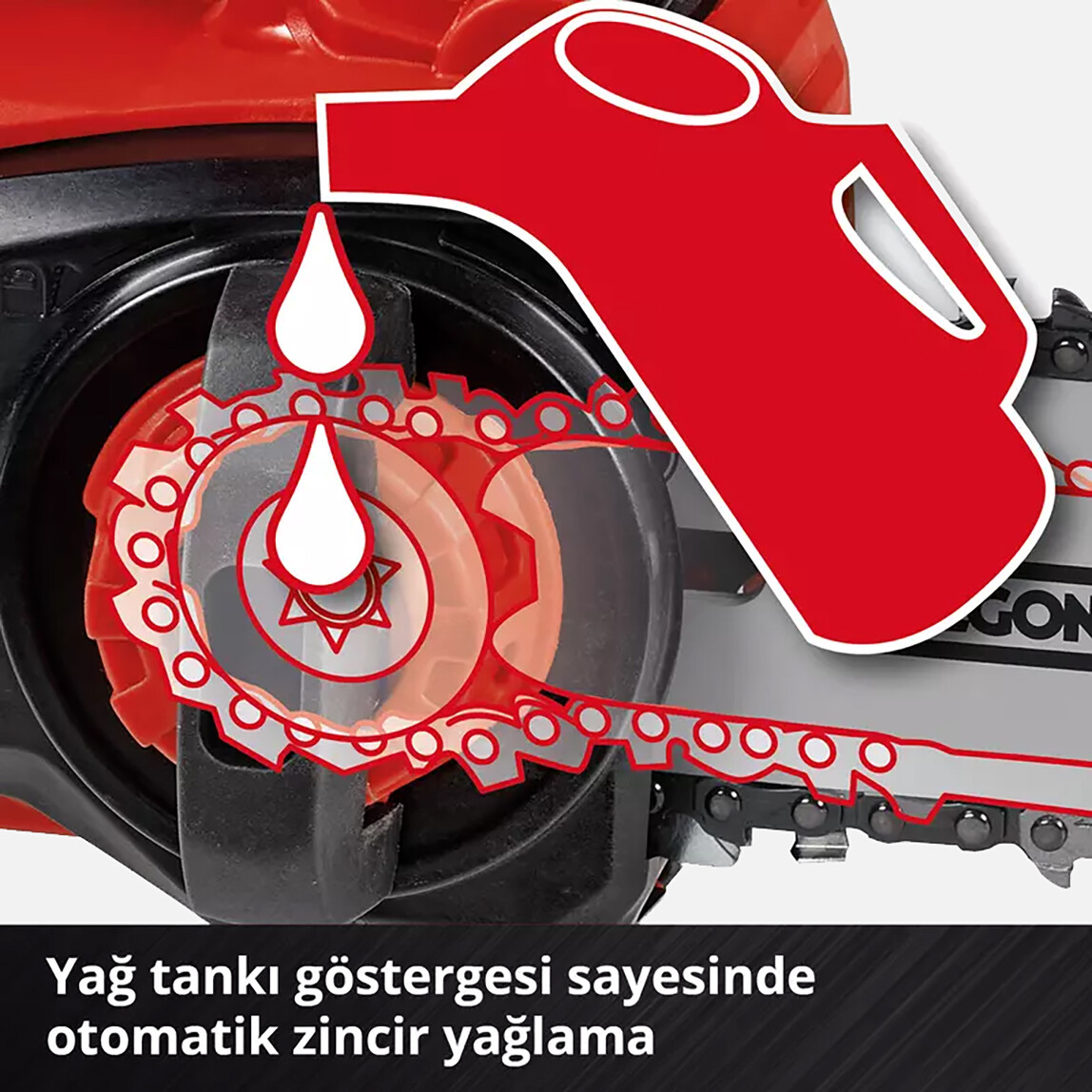    Einhell Fortexxa 18/20 TH Akülü Ağaç Kesme Makinesi 