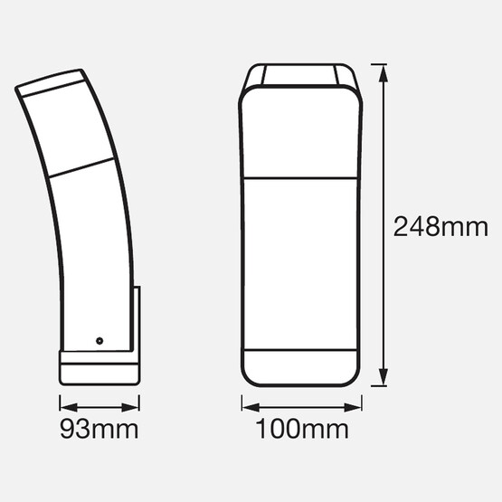 Smart Outd Wifi Curve Aplik Rgb 