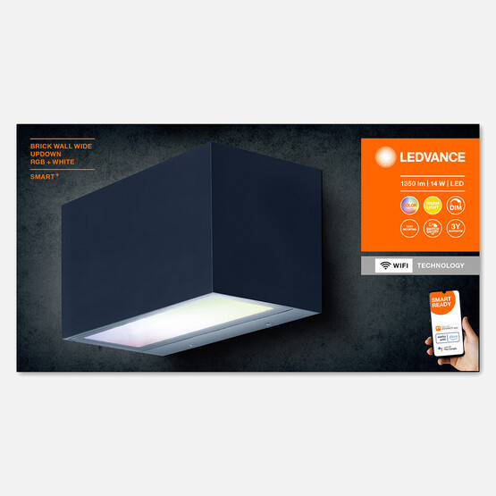 Smart Outd Wifi Brick Wide Rgb  