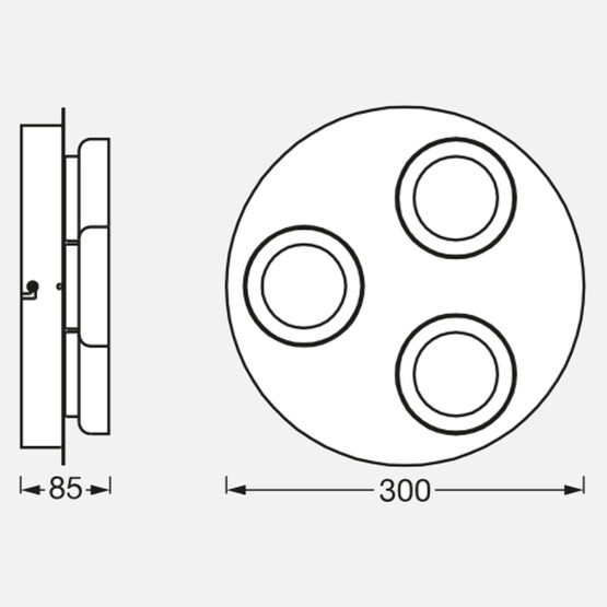 Smart Orbis Round Wifi 18 W 3'lü Sıva Altı Gömme Led Spot