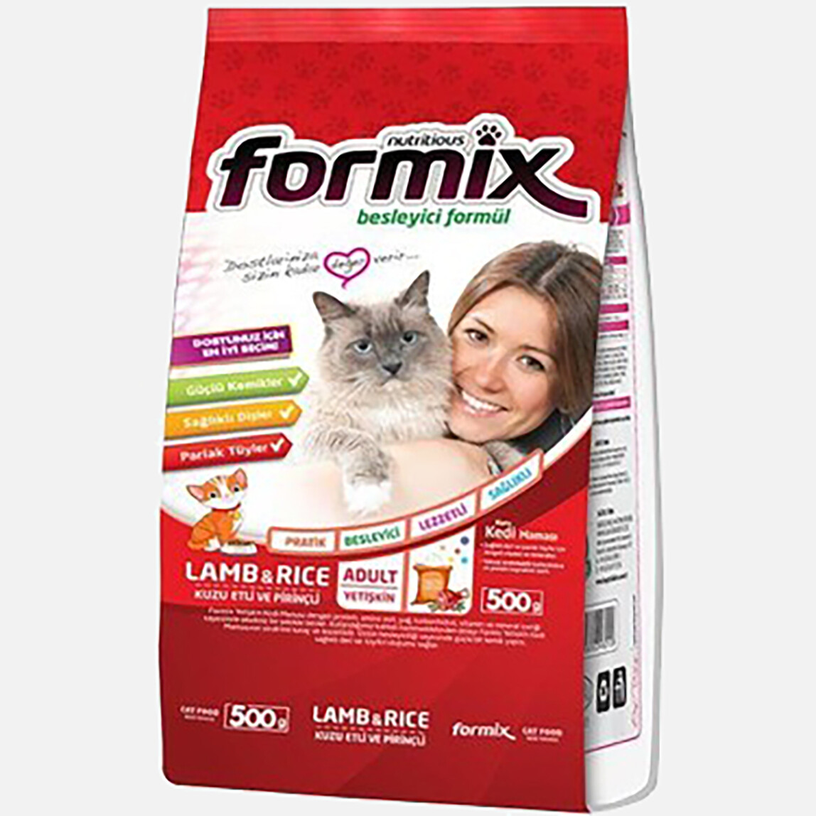    Formix Kuzu Etli Kedi Maması 500gr 