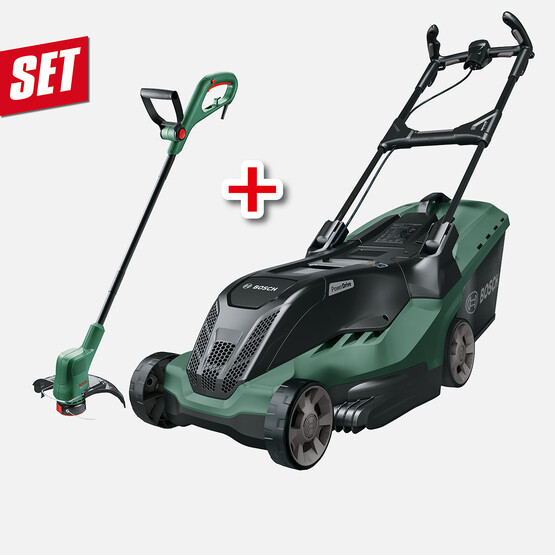 Bosch AdvancedRotak 770 Elektrikli Çim Biçme Makinesi ve Easygrasscut 23 Kenar Kesme Makinesi