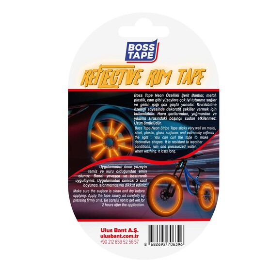 Jant Bandı Turuncu 7mm X 7mt 