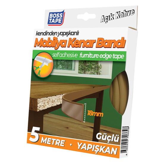 Masa Kenar Koruma Bandı Açık Kahve 18mmX5mt 