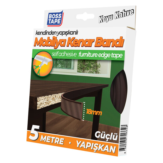 Masa Kenar Koruma Bandı Koyu Kahve 18mmX5mt
 