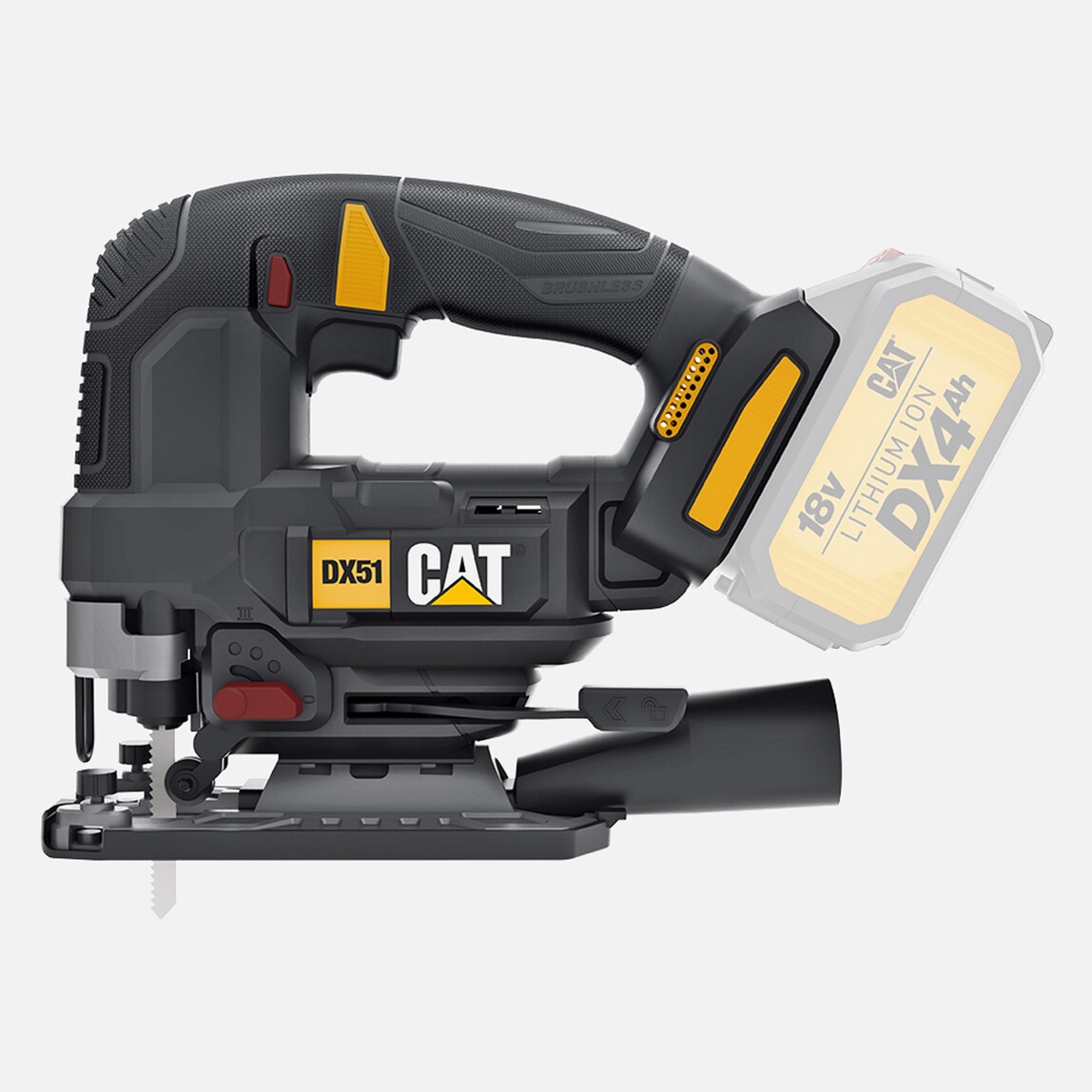    CAT DX51B 18Volt Kömürsüz Profesyonel Dekupaj Testere (Akü Dahil Değildir)  