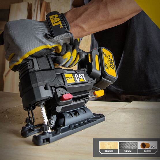 CAT DX51B 18Volt Kömürsüz Profesyonel Dekupaj Testere(Akü ve Şarj Dahil Değildir.)