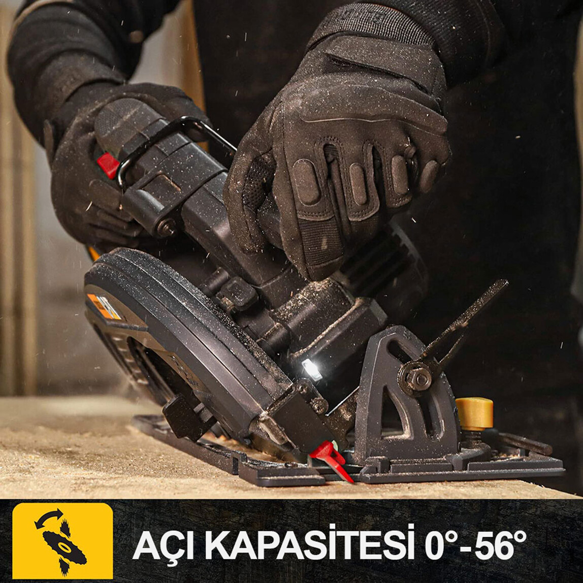    CAT DX53B 18Volt 185mm Kömürsüz Profesyonel Daire Testere (Akü Dahil Değildir)  