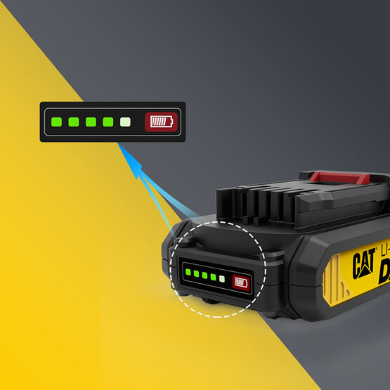 CAT DXB2 18 V 2 ah. Li-ion 5 Kademeli Akü ve Şarj Cihazı