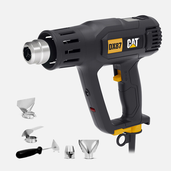CAT DX87 2000Watt Dijital Göstergeli Profesyonel Sıcak Hava Tabancası + 5 Adet Aksesuar 