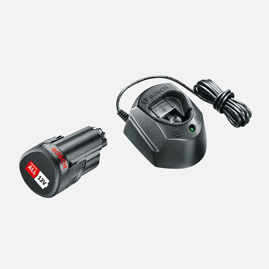 Bosch 12V Akü Başlangıç Seti (1.5 Ah, Tek Akü + GAL1210CV) 