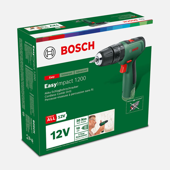 Bosch EasyImpact 1200 -Solo Vidalama (Akü ve Şarj Cihazı Dahil Değildir.)