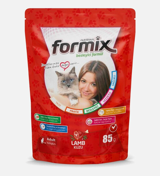 Formix Kuzu Etli Jöleli Yetişkin Kedi Maması 85gr 