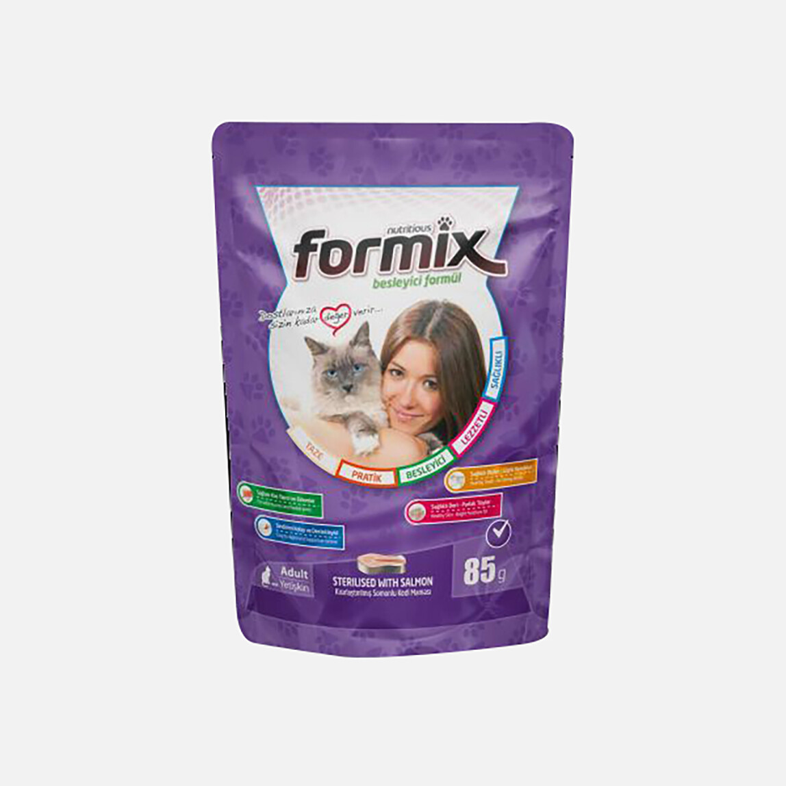    Formix Kısır Yetişkin Kedi Maması 85gr  