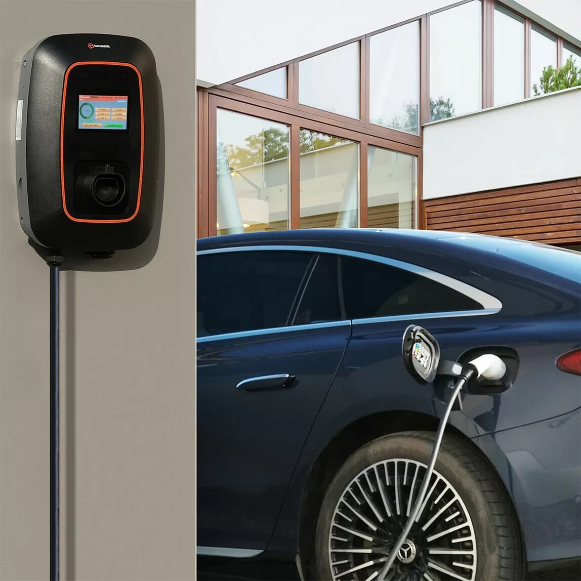    Tunçmatik TSK16026 Public Charger 7-22kW Ac Trifaze T2 Ticari Tip Elektrikli Araç Şarj İstasyonu  