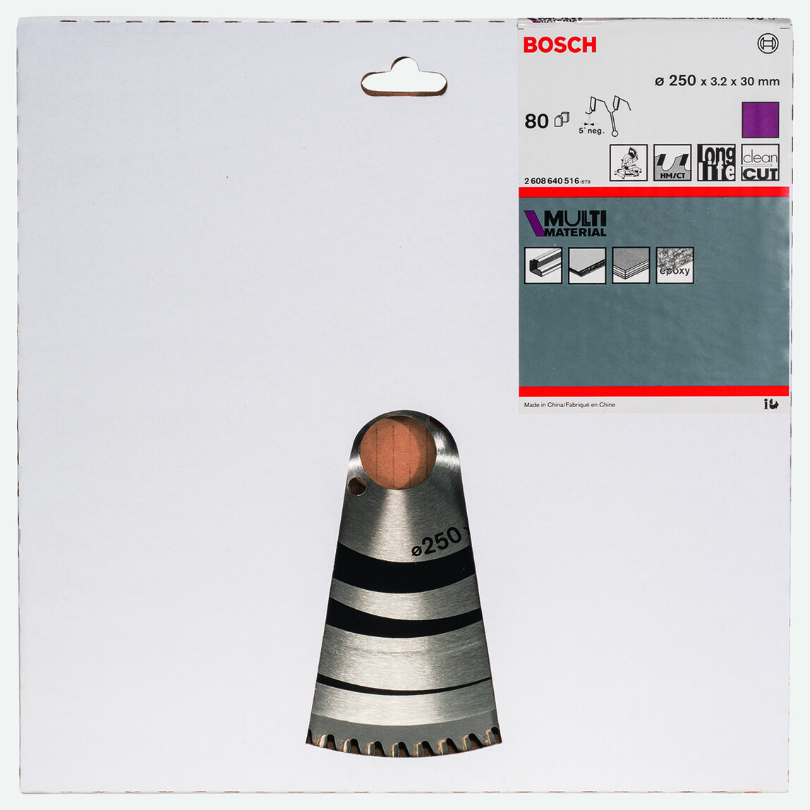    Bosch Daire Testere Bıçağı 250x30 mm 80 D 