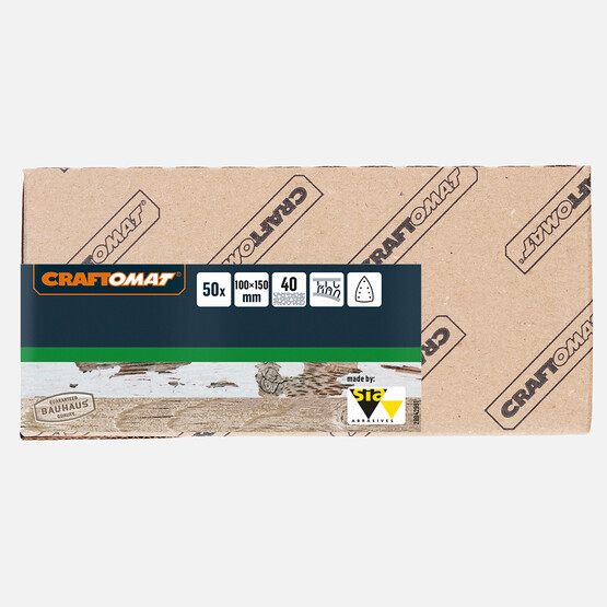 Craftomat Zımpara Kağıdı 7 D 100 X 150 mm, G 40 10 Parça