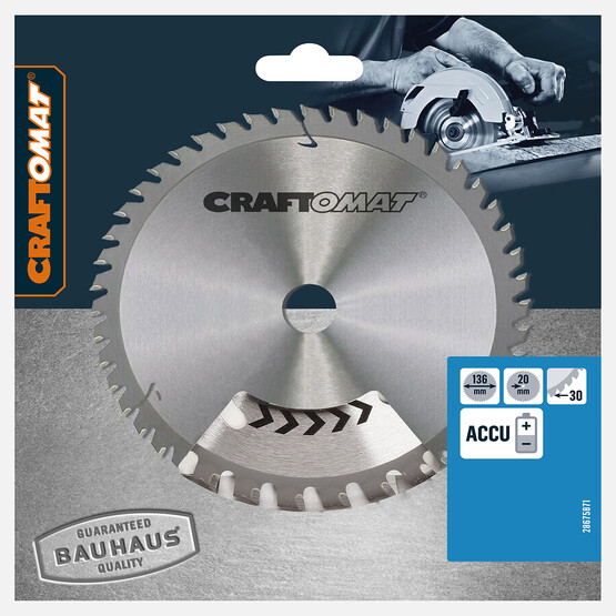 Craftomat Daire Testere Bıçağı 136X1.6/1.2X20 T30