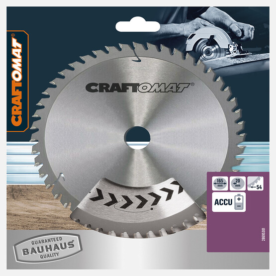 Craftomat Daire Testere Bıçağı 165X1.8/1.3X20 T54