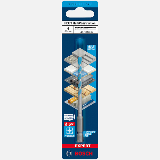 Bosch Exp Çok Amaçlı Matkap Uç Hex-9 Mc 4x90 mm