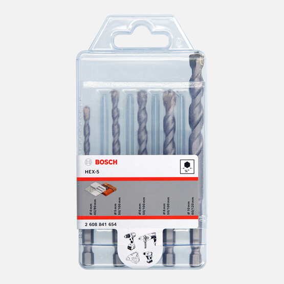 Bosch Exp Beton Matkap Ucu Hex-5 5'li Set