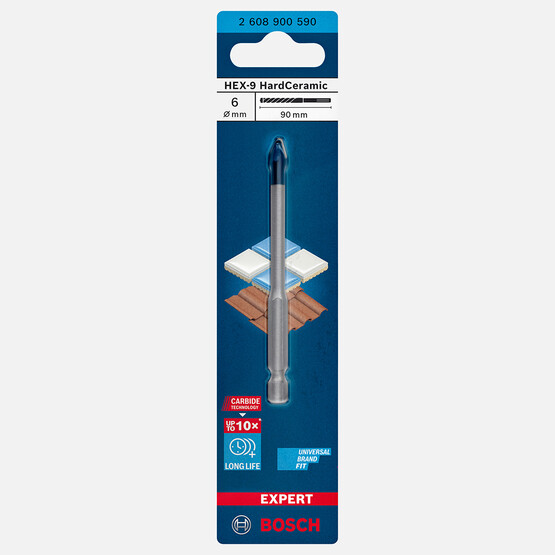 Bosch Exp Hardceramic Matkap U Hex-9 6x90 mm