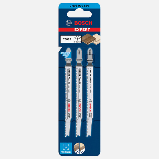 Bosch Exp Dekupaj Bıçağı Excleanfwood T308B 3'lü