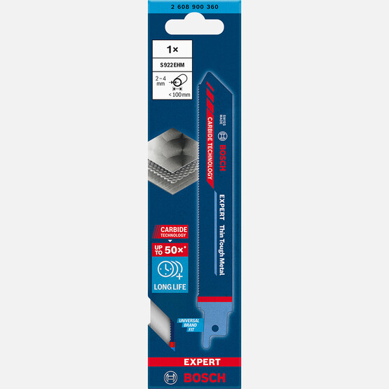 Bosch Exp Panter Testere Bıçağı Thintoughmetal S922Ehm 1''lı