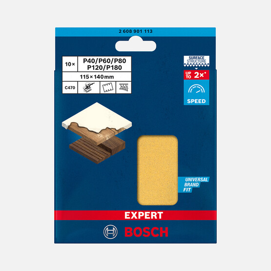 Bosch Exp Zımpara Exc470, S1260 Hook&Loop 10'lu