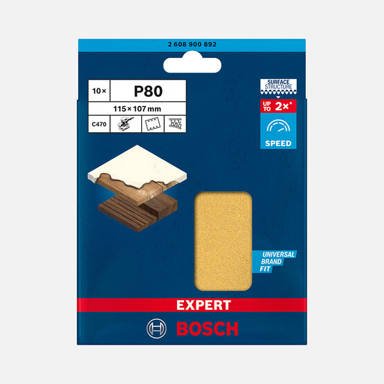 Bosch Exp Zımpara Exc470,S1261,G80 Hook&Loop 10'lu