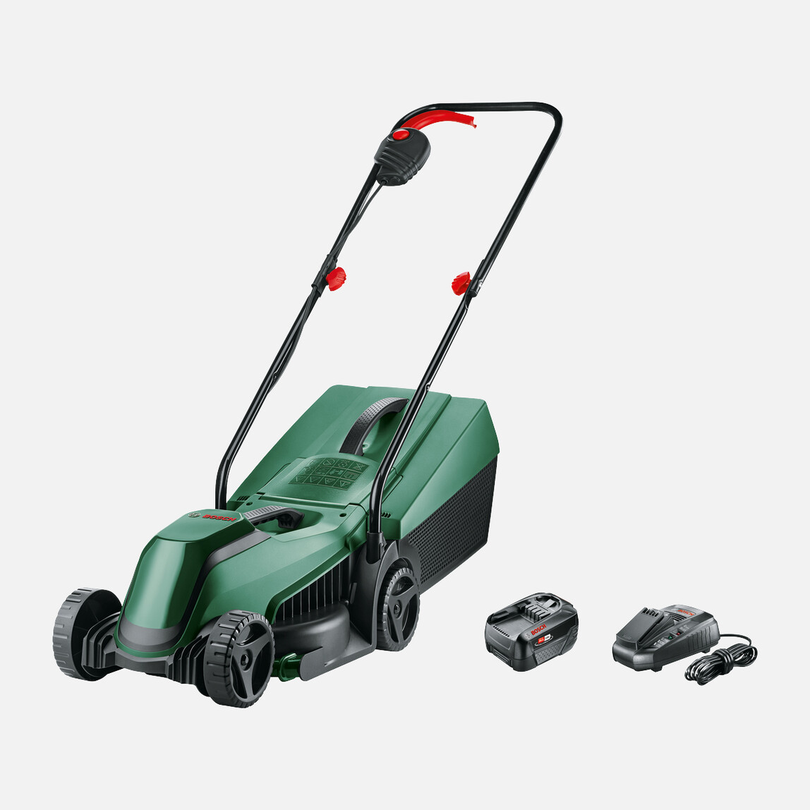    Bosch EasyMower+EasyGrassCut Set 18V Akülü Çim Biçme Makinesi 