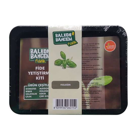 Balkon Bahçem Fesleğen Fide Yetiştirme Kiti