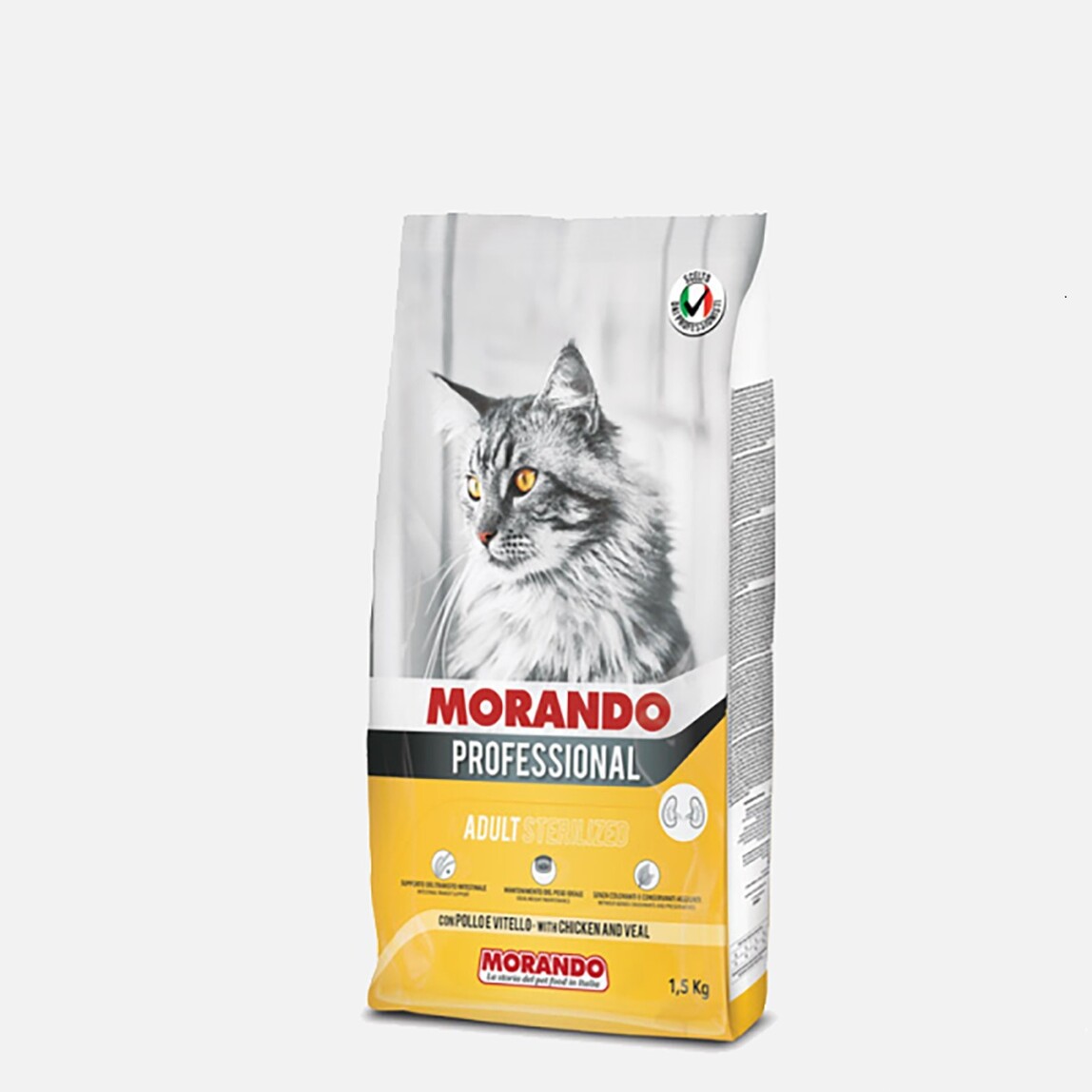    Morando Tavuklu ve Dana Etli Kısır Kedi Maması 1,5kg 