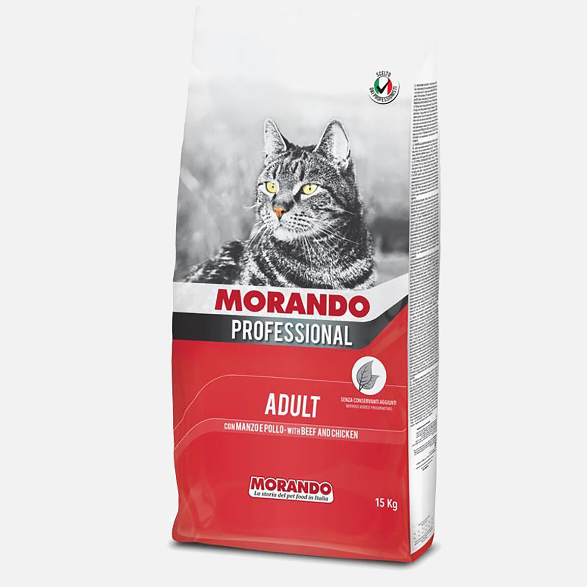    Morando Biftekli ve Tavuklu Yetişkin Kedi Maması 15kg 