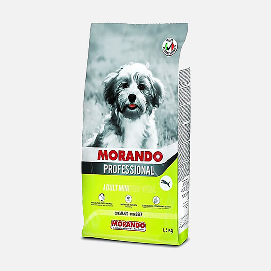 Morando Biftekli Yetişkin Küçük Irk Köpek Maması 1,5kg