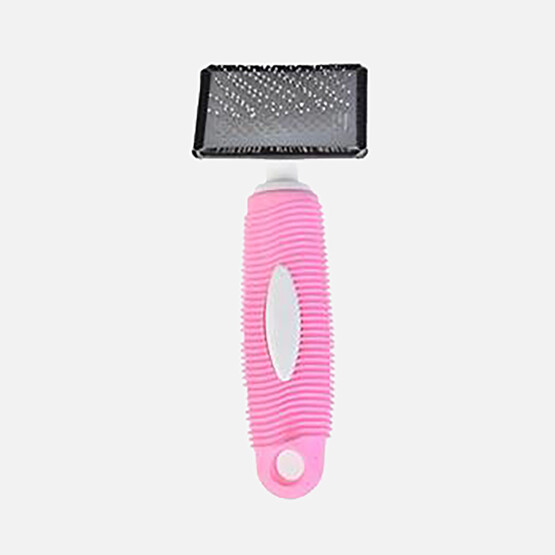 Zampa Kedi ve Köpek Bakım Fırçası Pembe 16x6 cm