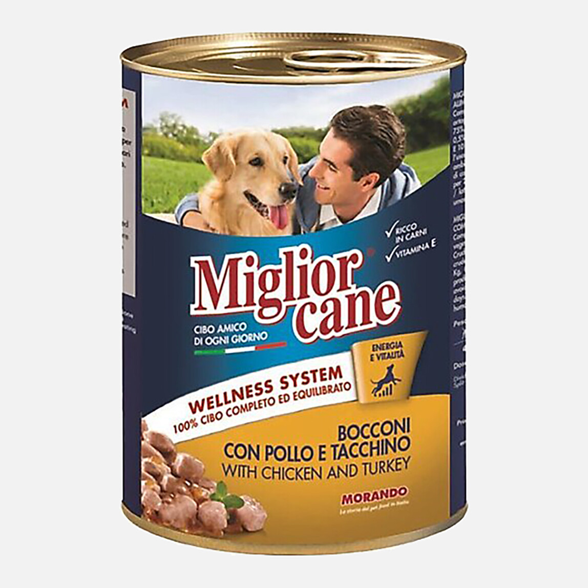    Morando Tavuk ve Hindi Parçacıklı Konserve Köpek Maması 405gr 