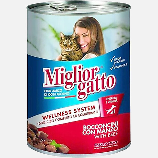 Morando Biftek ve Havuçlu Konserve Kedi Maması 100gr 