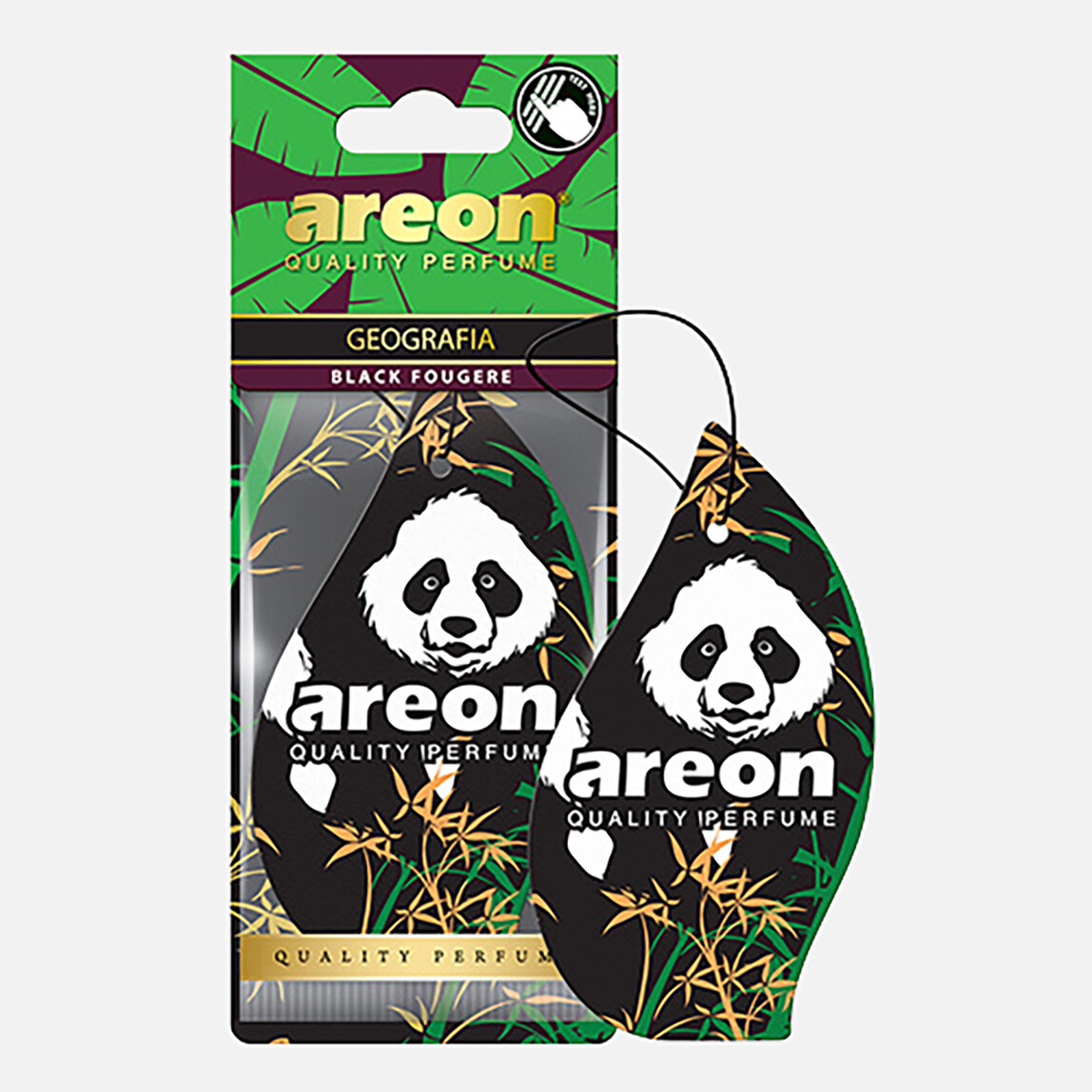    Areon Geografia Black Fougere Panda Oto Koku   