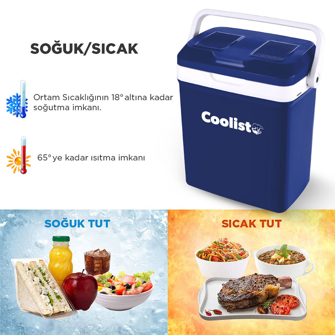 Coolist CLT18 Sıcak Soğuk Oto Buzdolabı_2