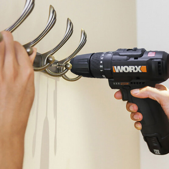 Worx WX121 12Volt/2.0Ah Li-ion Çift Akülü Kömürsüz Profesyonel Şarjlı Darbeli Matkap (5 Parça Aksesuarlı)