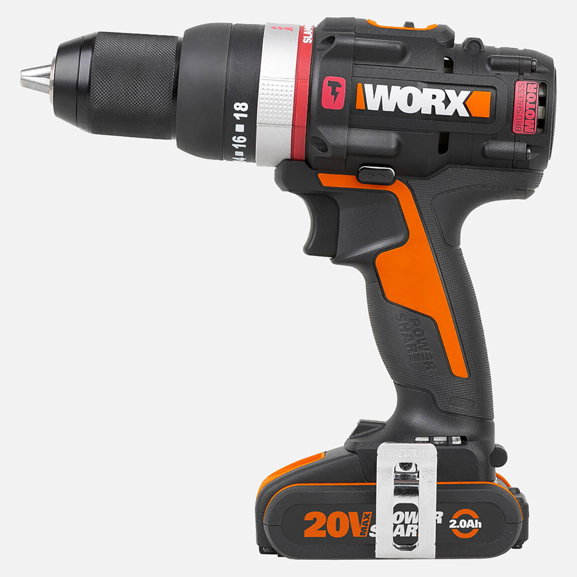    Worx WX-JCR 20Volt/2.0Ah Li-ion Çift Akülü Kömürsüz Profesyonel Darbeli Şarjlı Matkap  