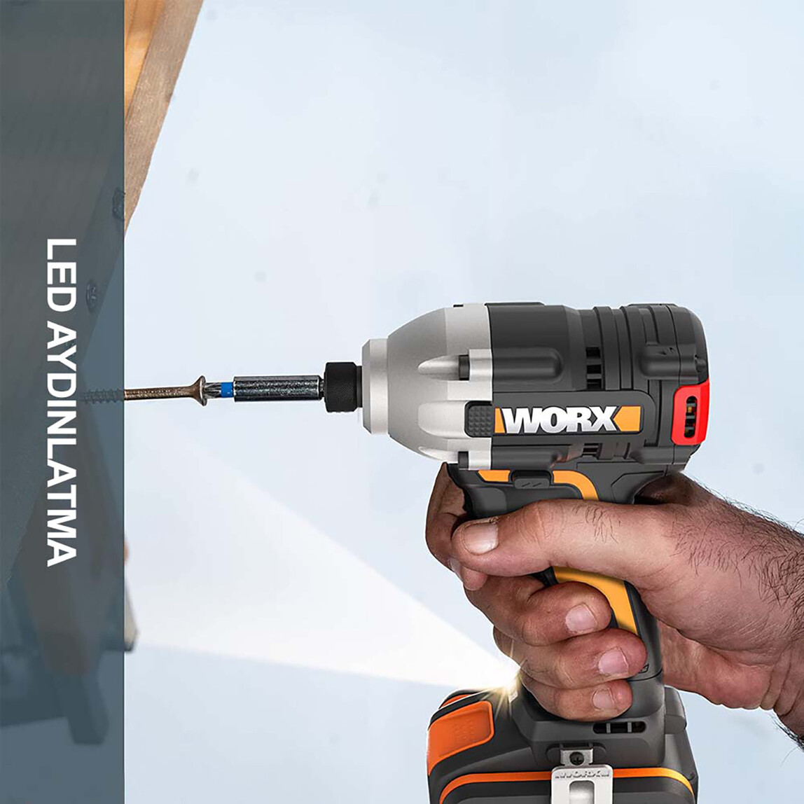    Worx WX261.9 20Volt 260Nm Kömürsüz Profesyonel Darbeli Tornavida (Akü Dahil Değildir)  