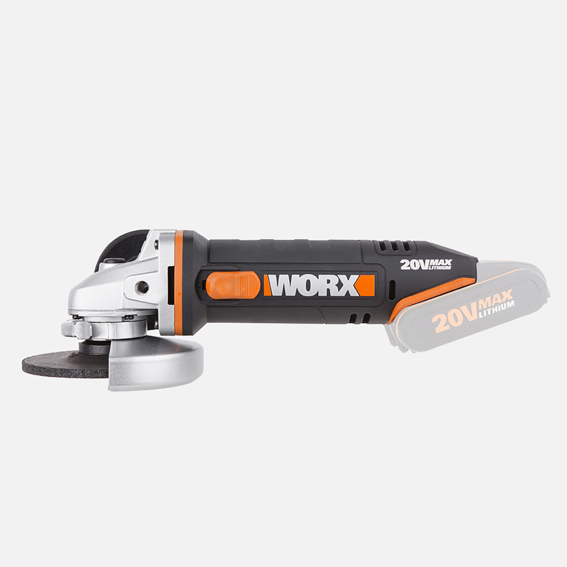    Worx WX800.9 20Volt 115mm Profesyonel Avuç Taşlama (Akü Dahil Değildir)  