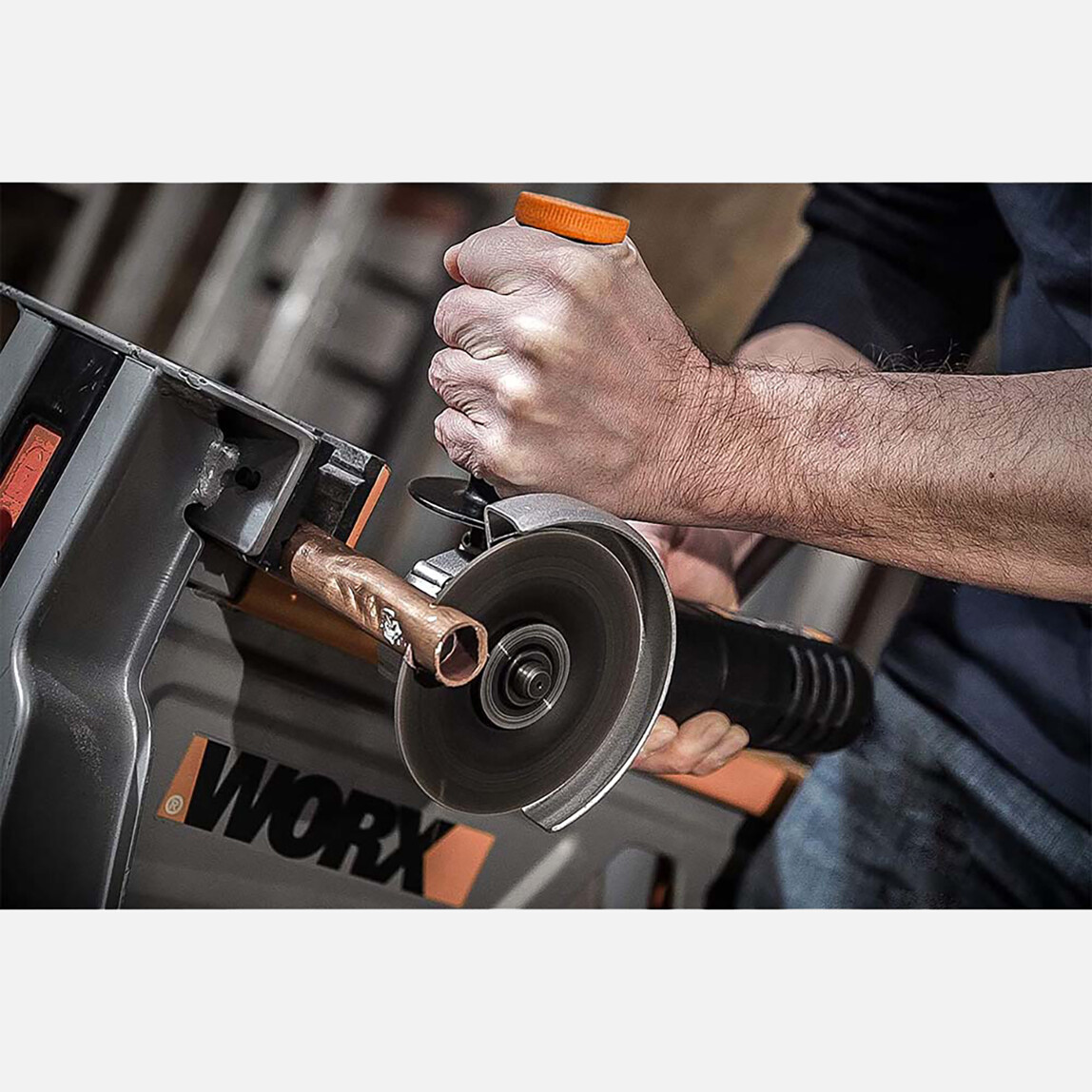    Worx WX800.9 20Volt 115mm Profesyonel Avuç Taşlama (Akü Dahil Değildir)  