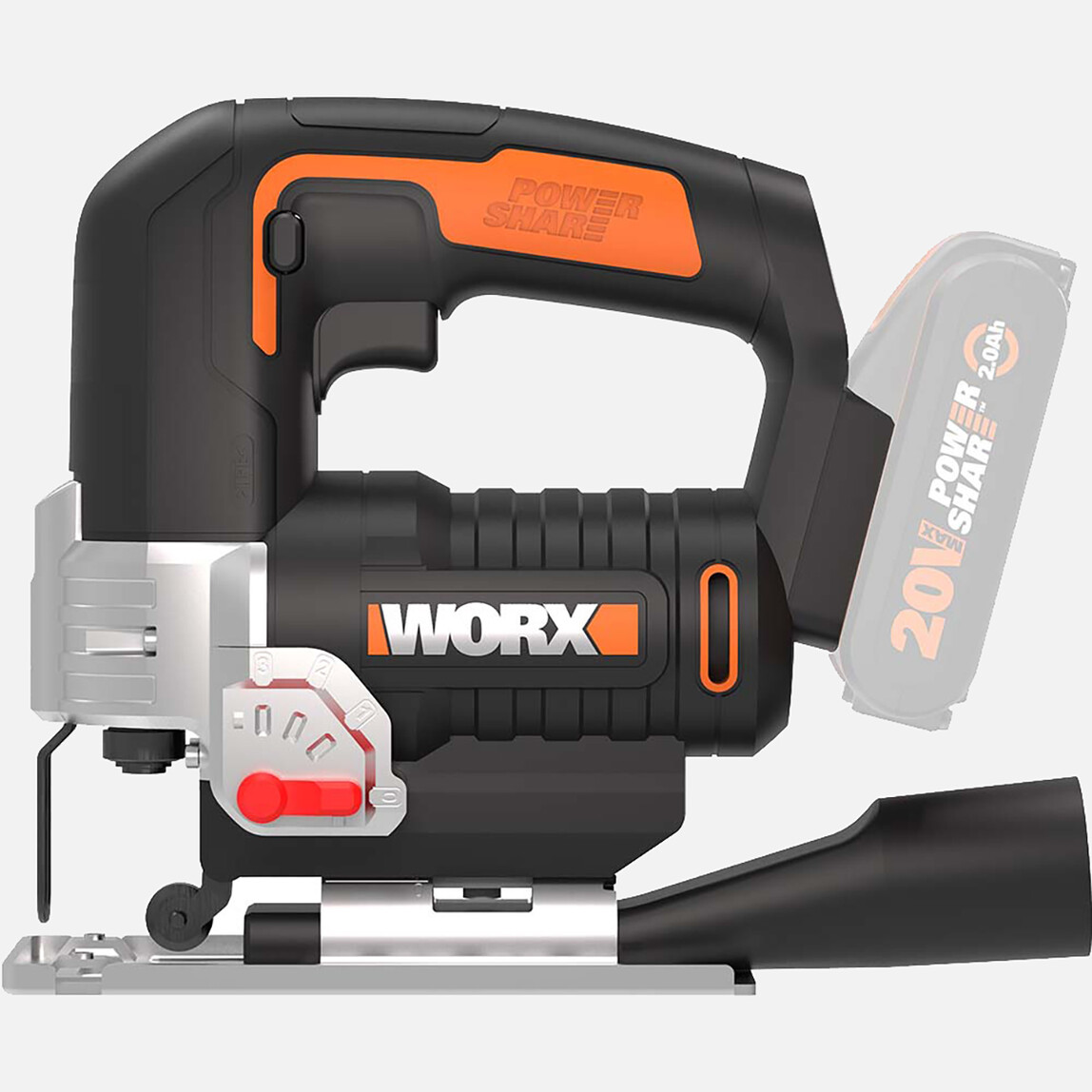    Worx WX543.9 20Volt Profesyonel Dekupaj Testere (Akü Dahil Değildir)  