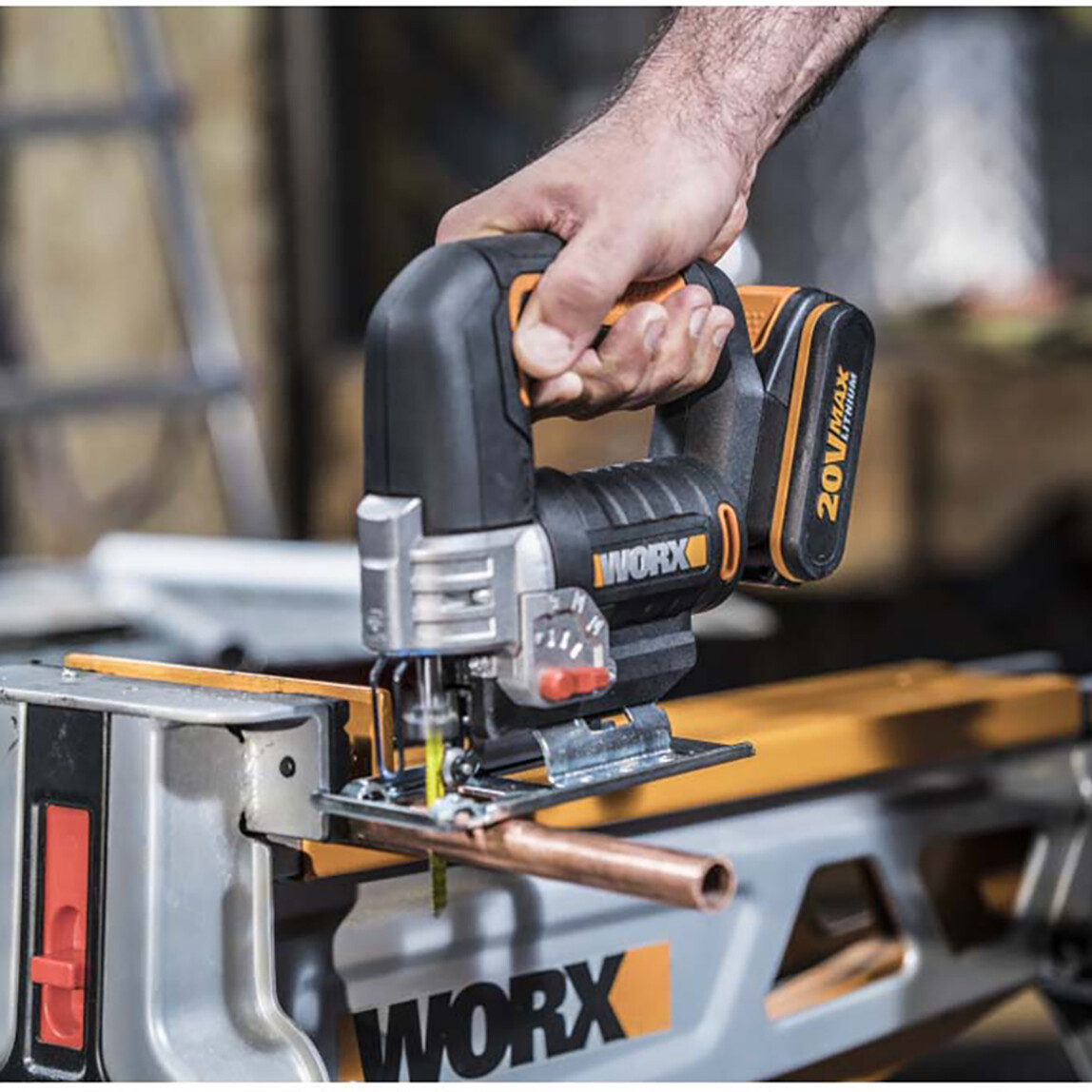    Worx WX543.9 20Volt Profesyonel Dekupaj Testere (Akü Dahil Değildir)  