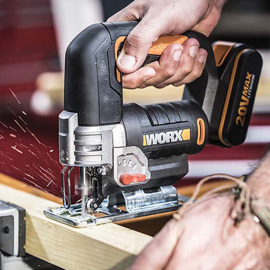 Worx WX543.9 20Volt Profesyonel Dekupaj Testere (Akü Dahil Değildir) 