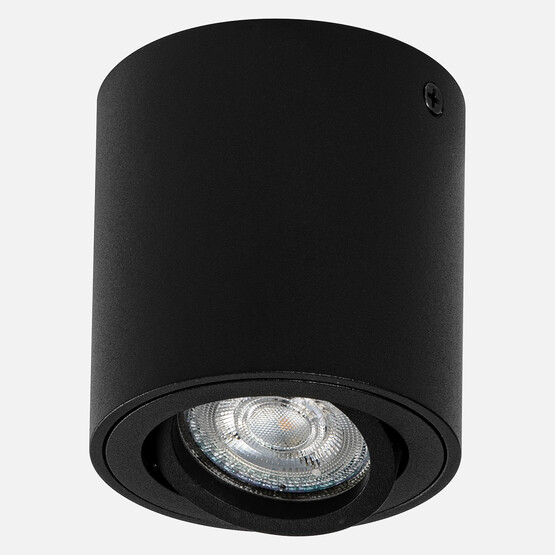 Surface Round BK Gu10 Tekli Sıva Üstü Led Spot