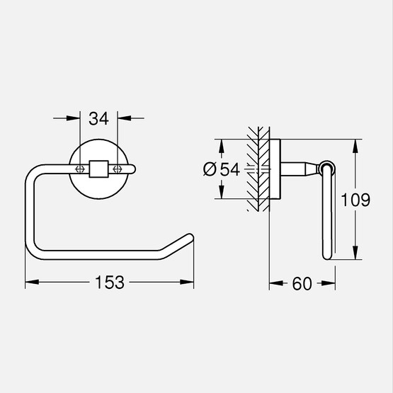 Grohe Start Cosmo Tuvalet Kağıtlık